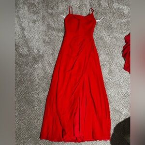 JJ’s House A-line Cowl Floor-Length Chiffon Bridesmaid Dress